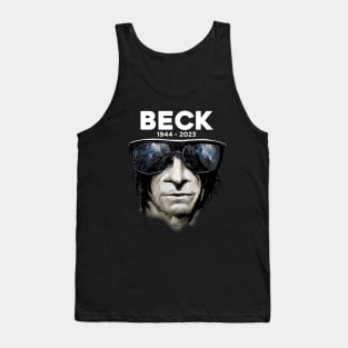 Jeff Beck No 5: Rest In Peace 1944 - 2023 (RIP) on a Dark Background Tank Top